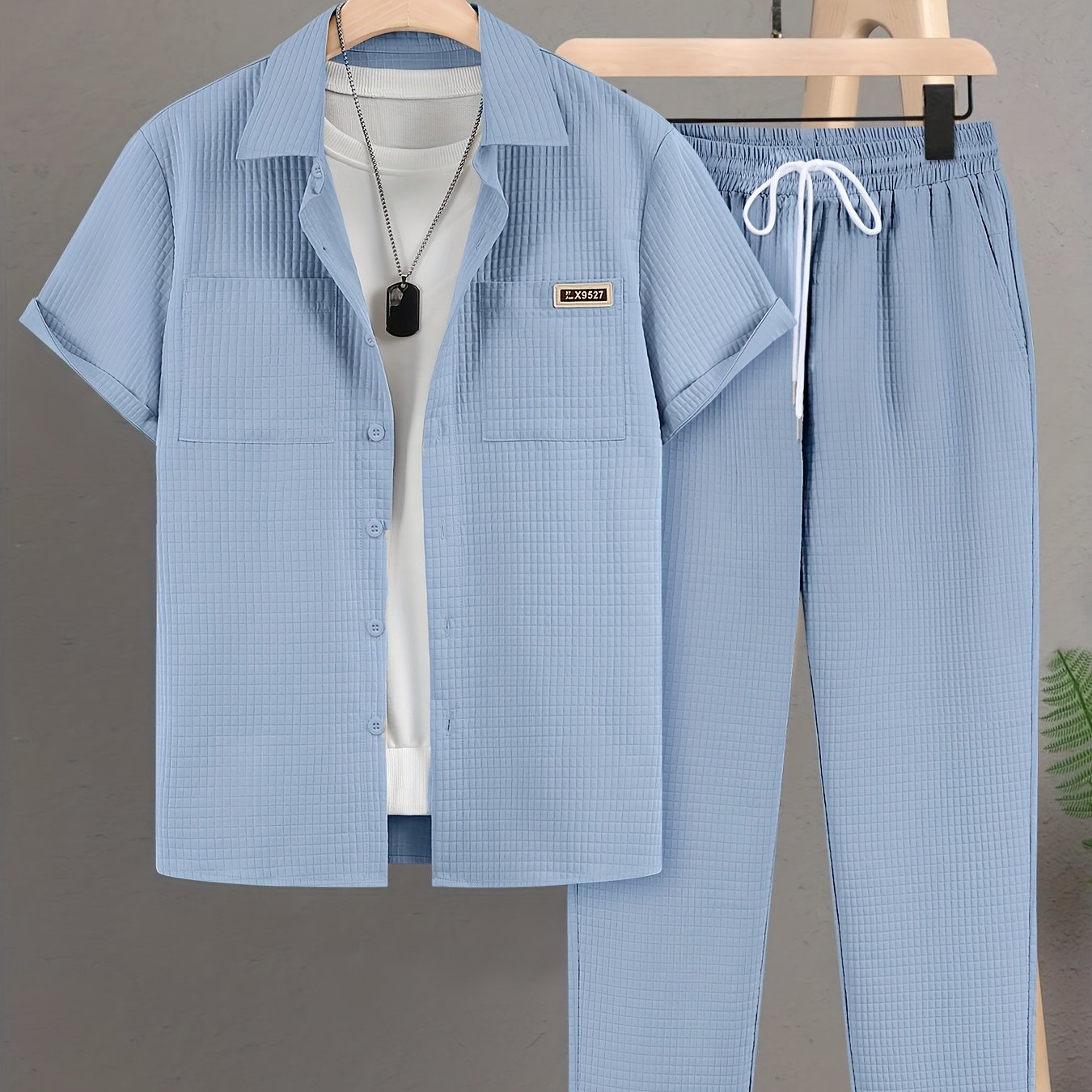 Luca™ – Completo Estivo con Camicia Strutturata e Pantalone Coordinato
