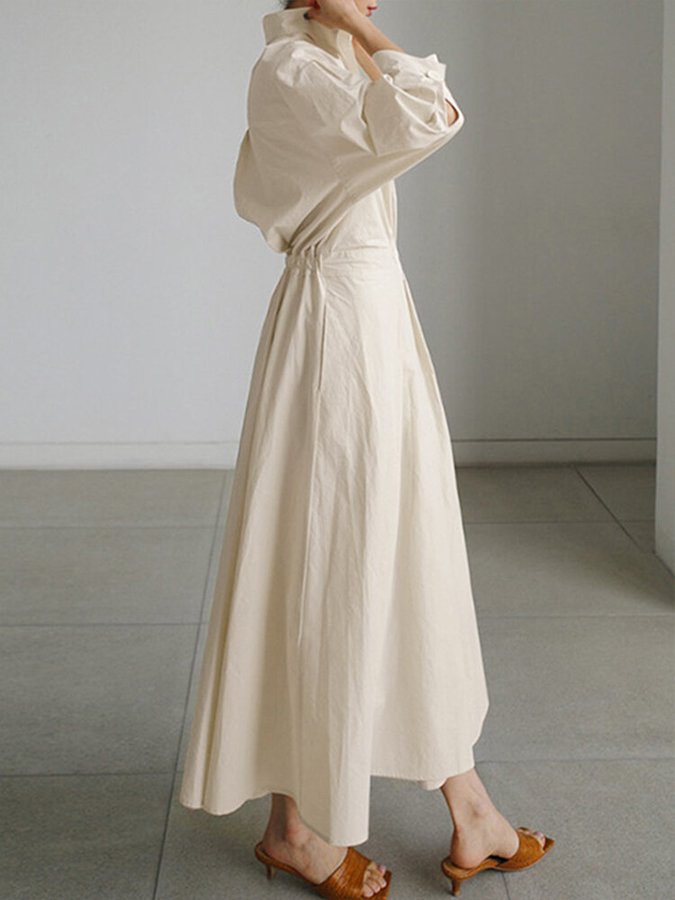 Brynn - Abito A-Line con Collo Polo Chic