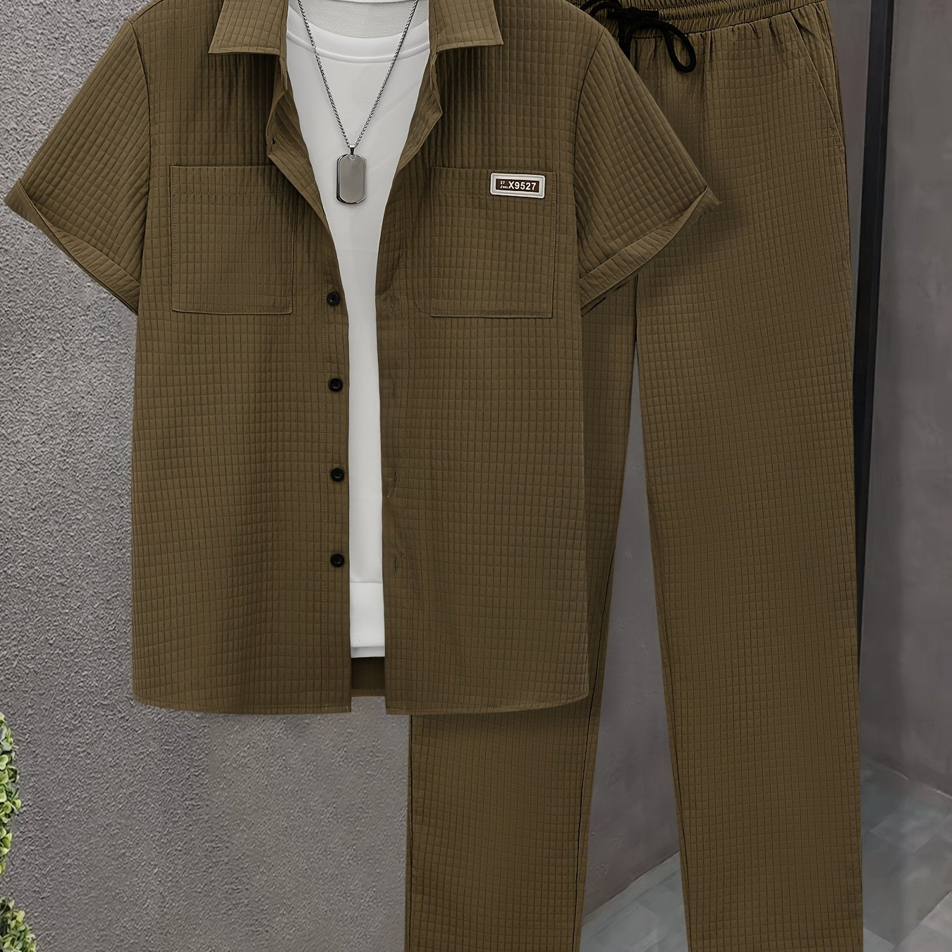 Luca™ – Completo Estivo con Camicia Strutturata e Pantalone Coordinato