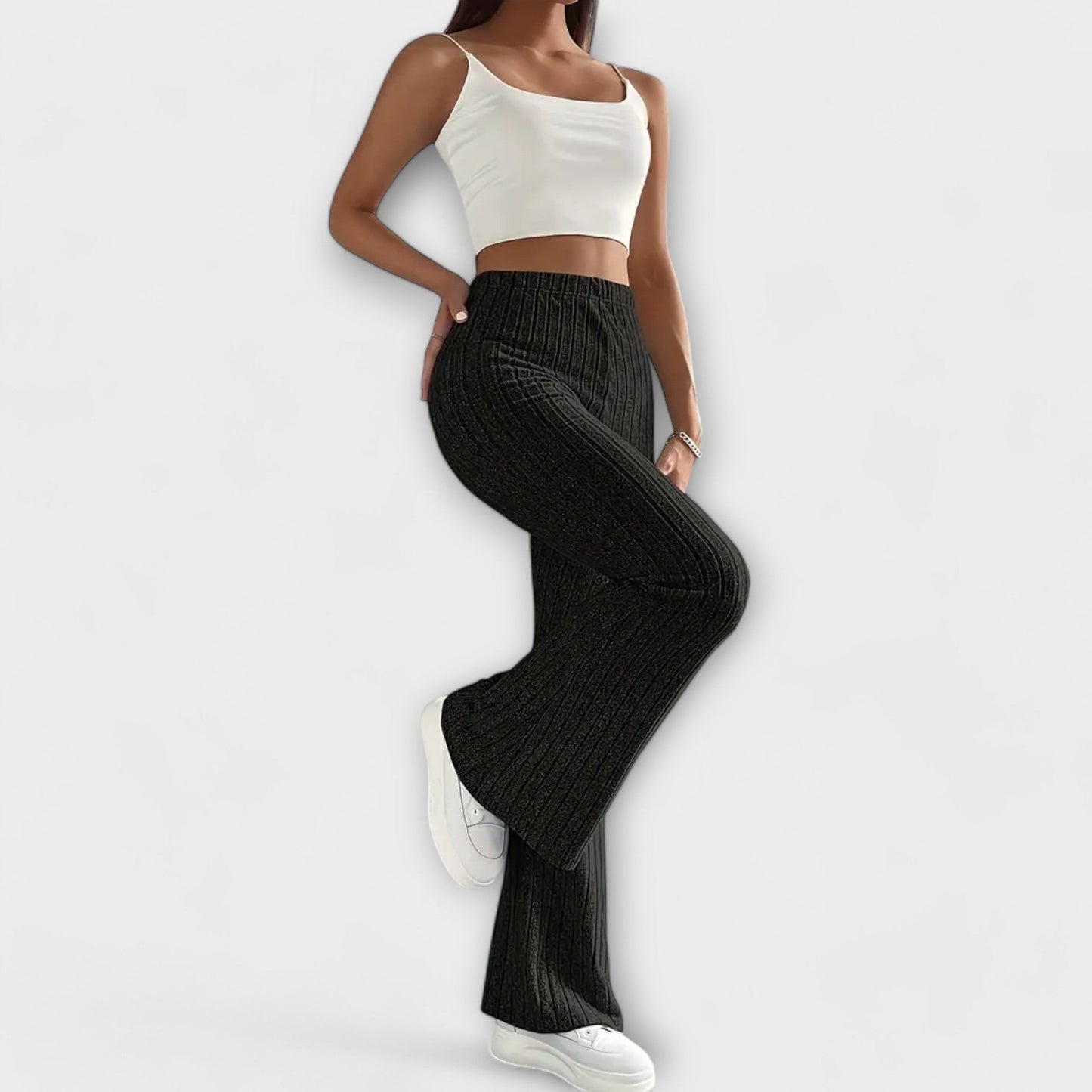 Alícia™ - Calças largas elegantes