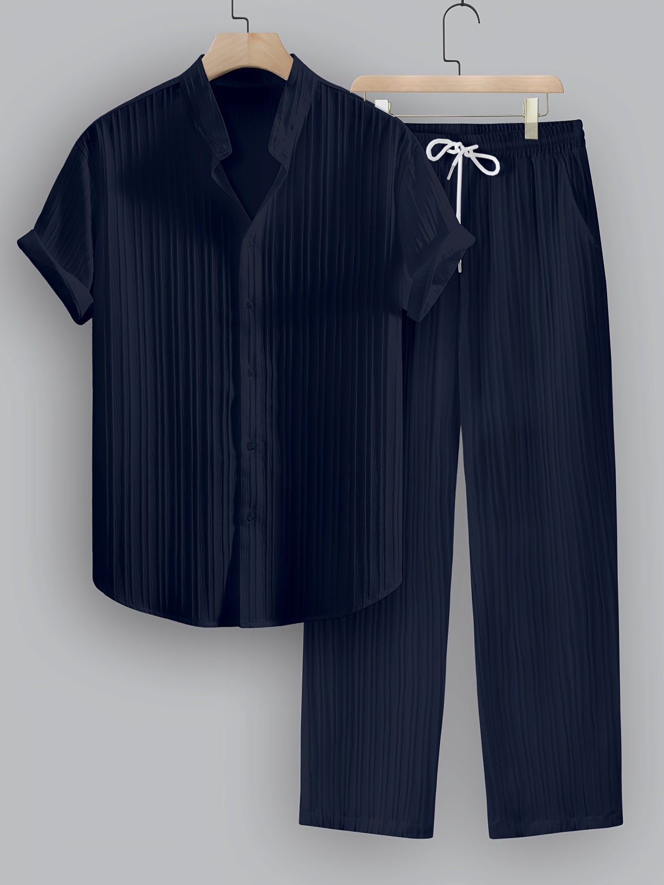 Dario™ – Completo Estivo da Uomo a Righe con Camicia e Pantalone