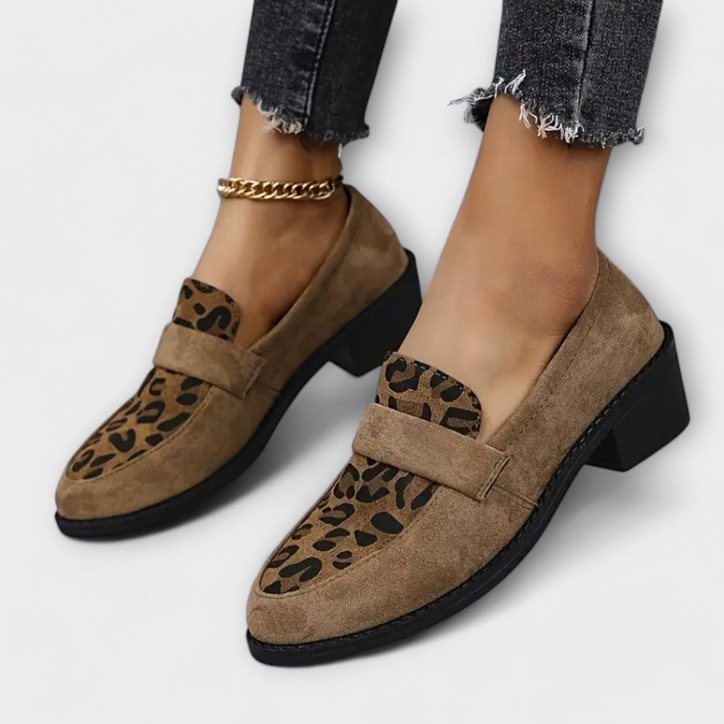Camila™ - Sapatos elegantes com padrão leopardo