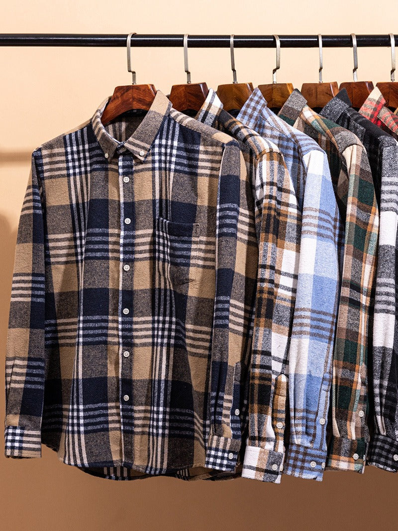 Luxonova- Cotton Plaid Shirt
