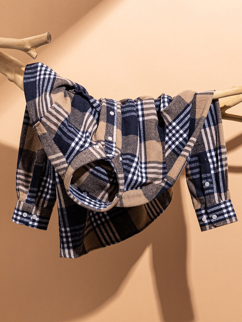 Luxonova- Cotton Plaid Shirt