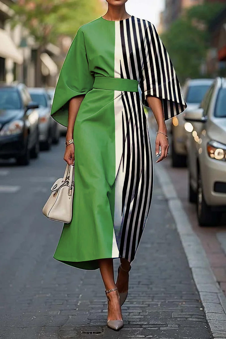 Grace™ - Abito Elegante con Collo Rotondo