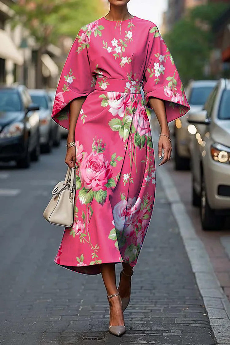 Grace™ - Abito Elegante con Collo Rotondo