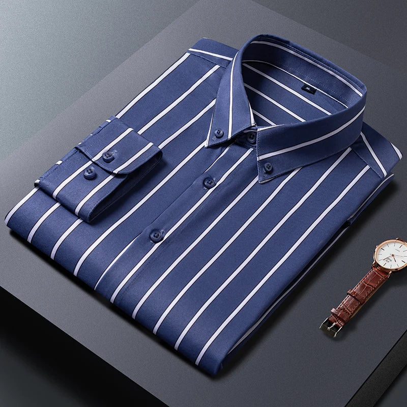 Luxonova - Elegant Striped Men's Shirt