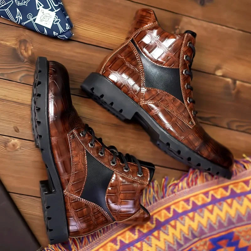 Rendell™ | Botas aus Krokodilleder