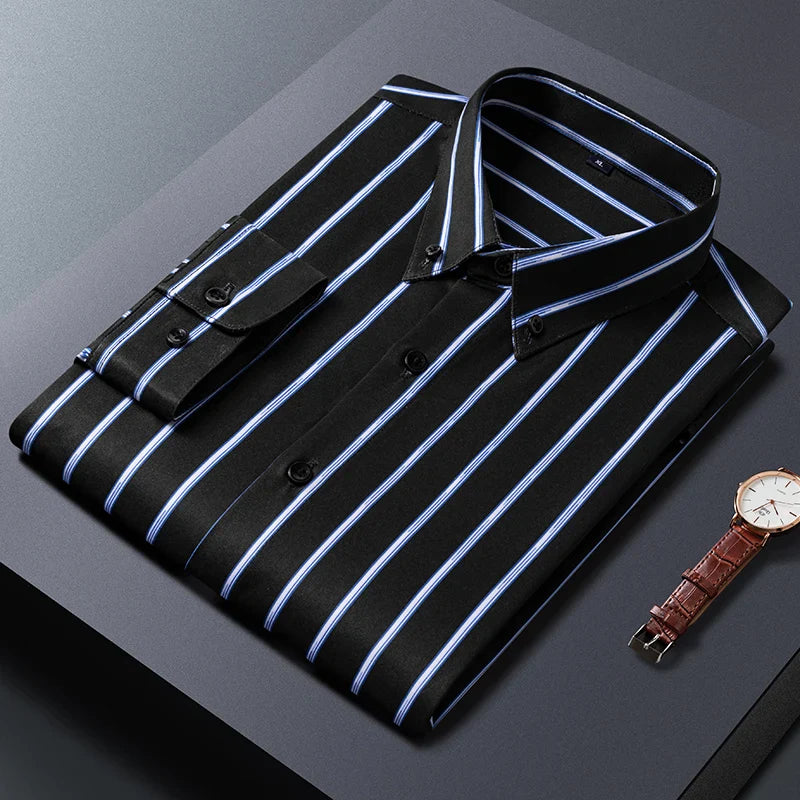 Luxonova - Elegant Striped Men's Shirt