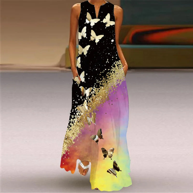 Aurelia™ - Abito A-Line Butterfly Bloom