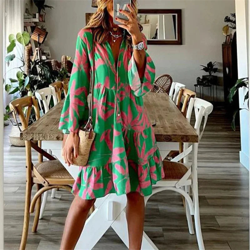 Everlen™ - Abito Midi Boho Bloom