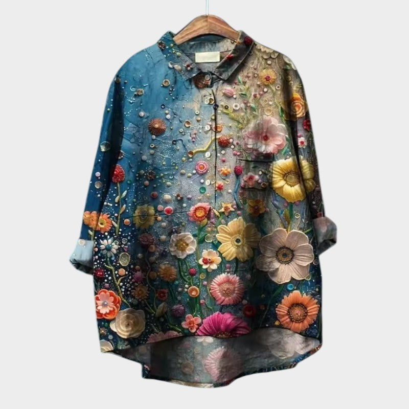 SOFIA | Blusa Oversize Floreale con Comfort Giornaliero e Stile Radioso per Ogni Occasione