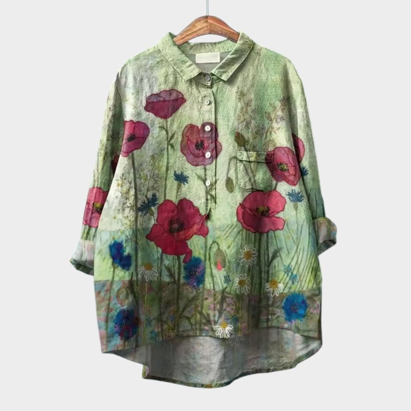 SOFIA | Blusa Oversize Floreale con Comfort Giornaliero e Stile Radioso per Ogni Occasione