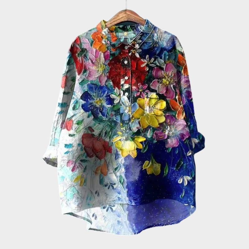 SOFIA | Blusa Oversize Floreale con Comfort Giornaliero e Stile Radioso per Ogni Occasione