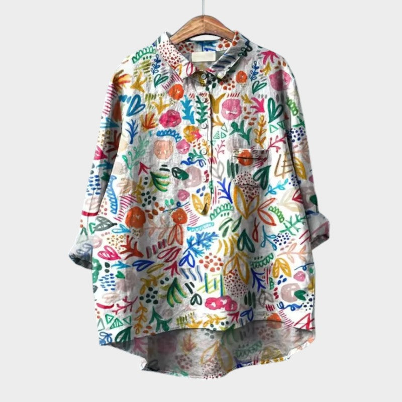 SOFIA | Blusa Oversize Floreale con Comfort Giornaliero e Stile Radioso per Ogni Occasione