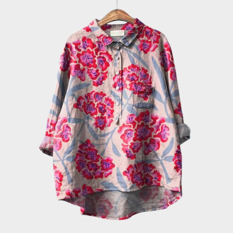 SOFIA | Blusa Oversize Floreale con Comfort Giornaliero e Stile Radioso per Ogni Occasione