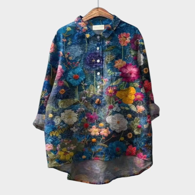 SOFIA | Blusa Oversize Floreale con Comfort Giornaliero e Stile Radioso per Ogni Occasione