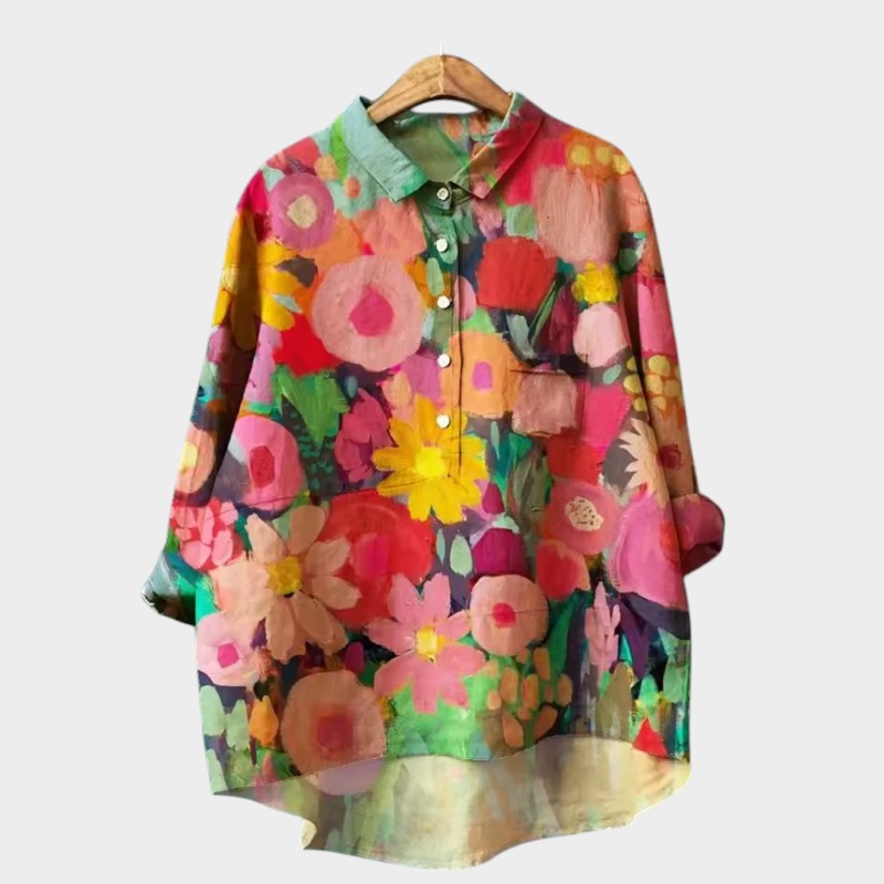 ELISABETTA | Blusa Oversize Floreale con Comfort Avvolgente per Giornate Spensierate