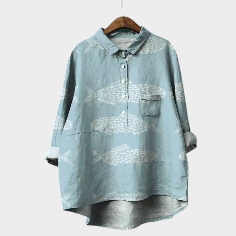 VIOLETTA | Blusa Floreale Oversize con Comfort Assoluto per le Giornate di Sole