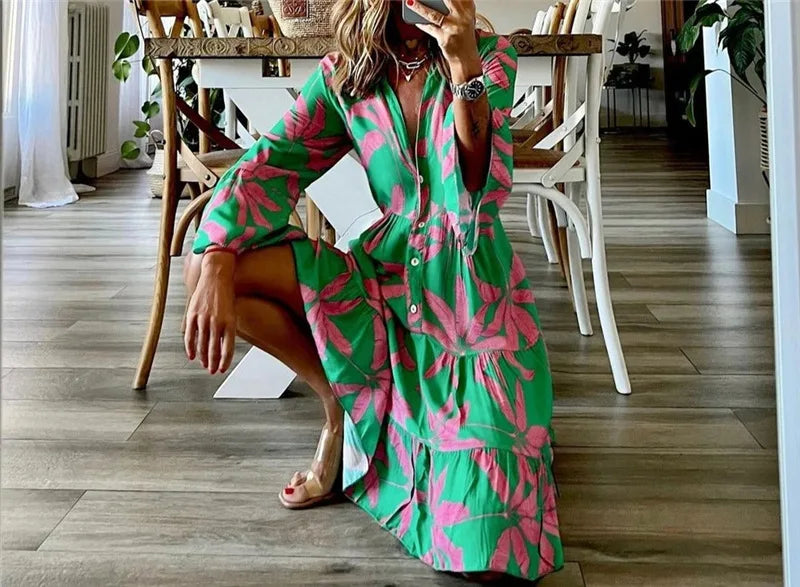 Everlen™ - Abito Midi Boho Bloom