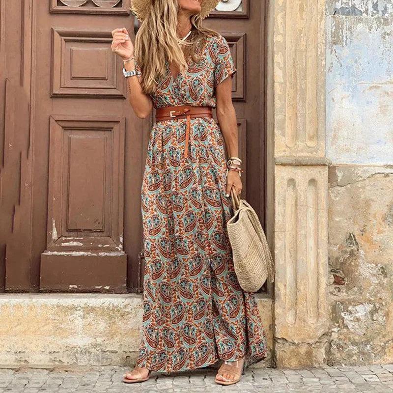Luna | Elegante Abito Maxi Bohemien