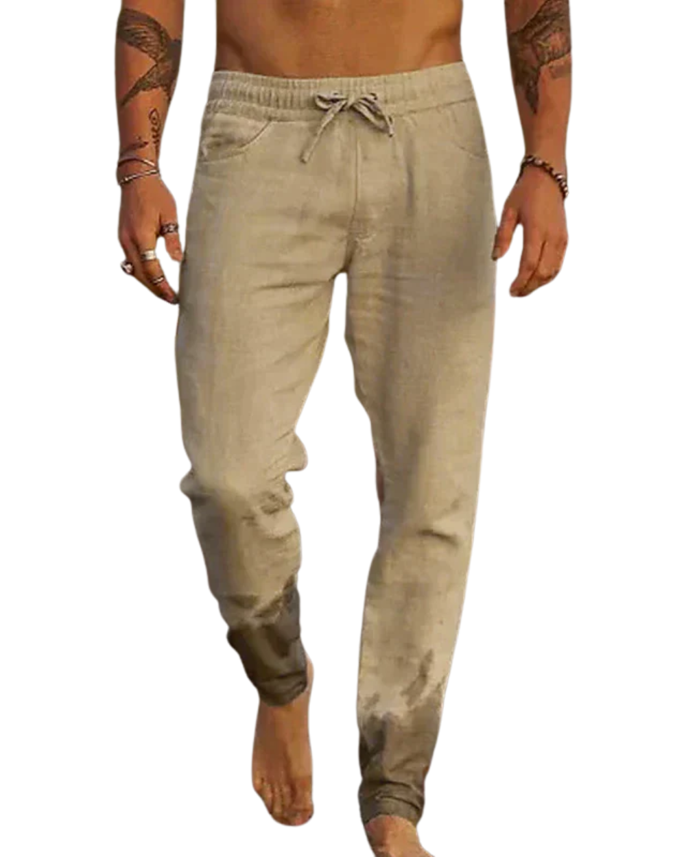 Lukas - Pantaloni da spiaggia in lino