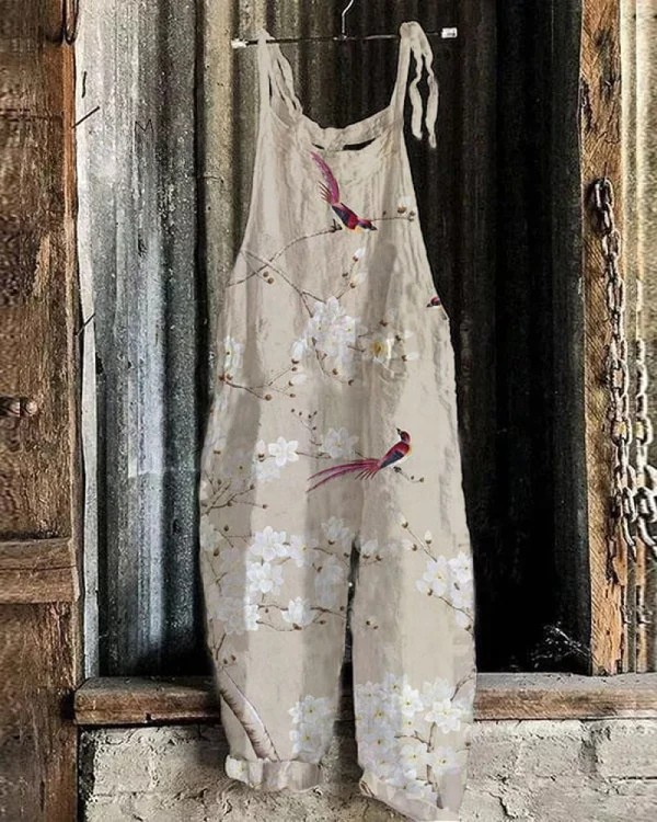 Tuta Vintage Floreale - Stile Elegante e Comfort per Donne