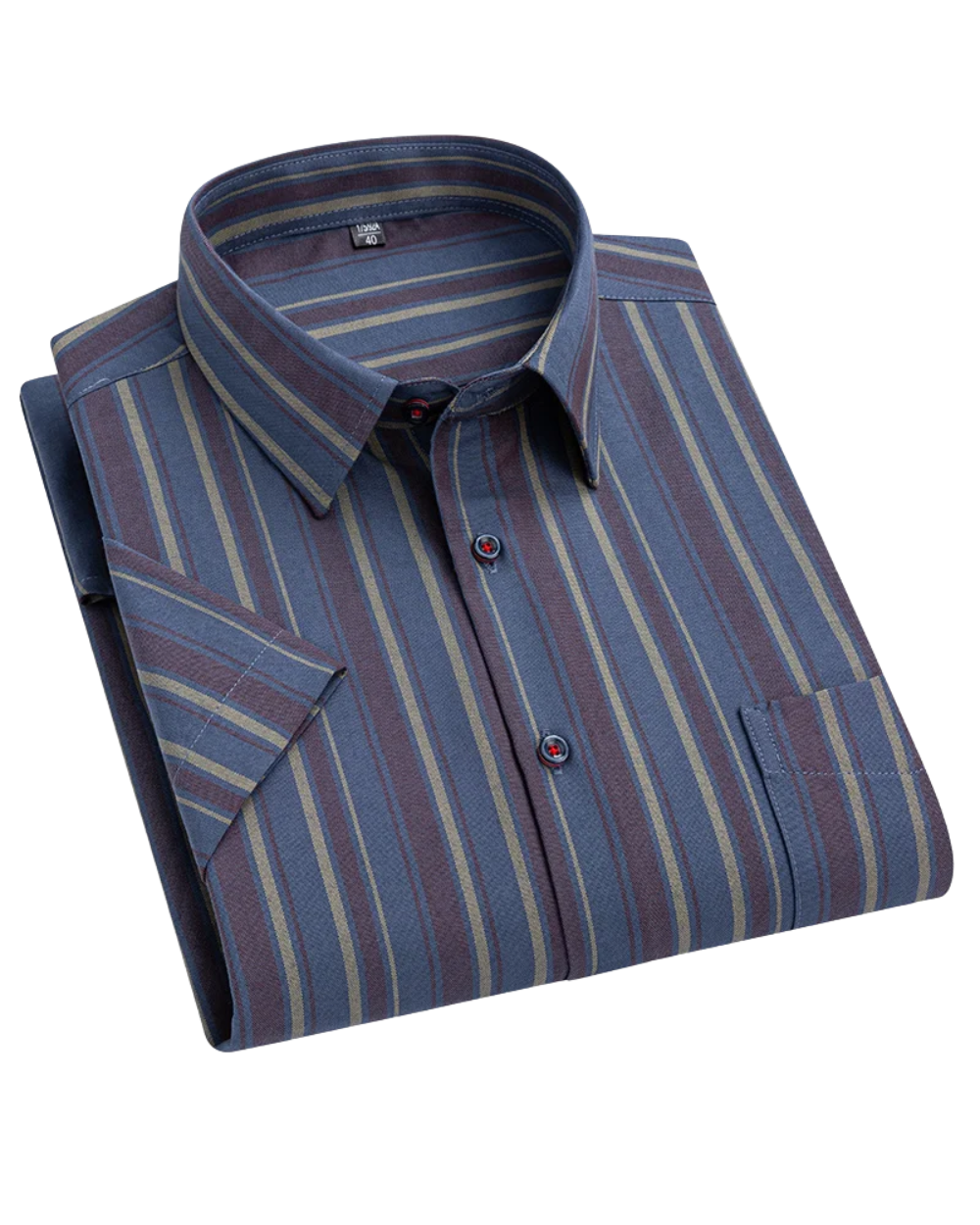 Luxonova - Short-Sleeved Cotton Shirt