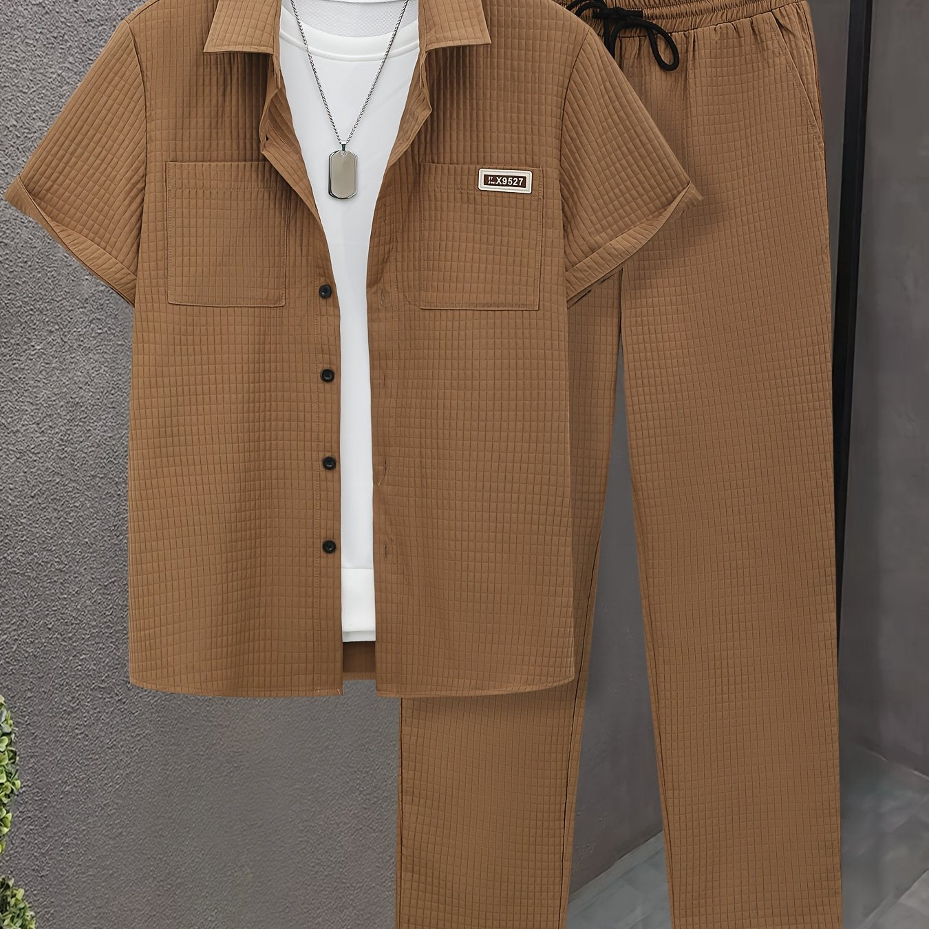 Luca™ – Completo Estivo con Camicia Strutturata e Pantalone Coordinato