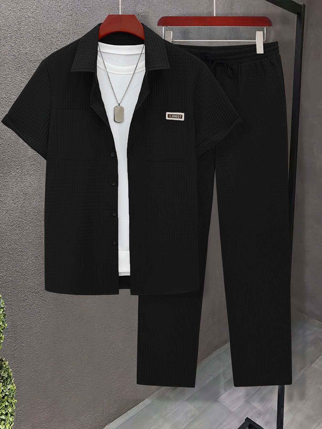 Luca™ – Completo Estivo con Camicia Strutturata e Pantalone Coordinato