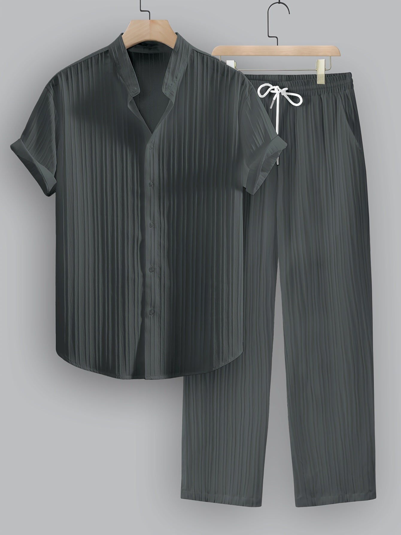 Dario™ – Completo Estivo da Uomo a Righe con Camicia e Pantalone