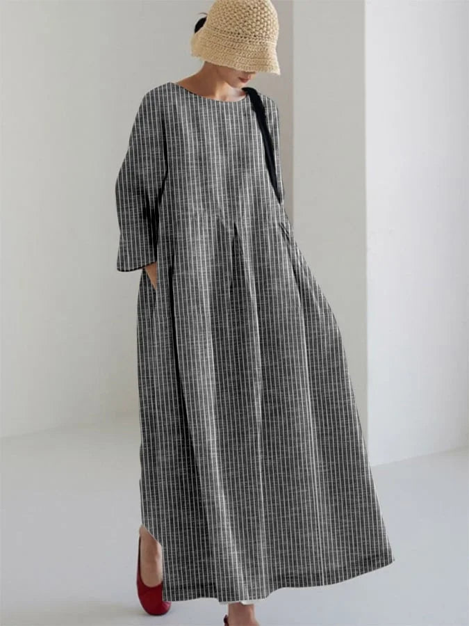 OLIVIA™ | Vestito Vintage con Stripes Locker