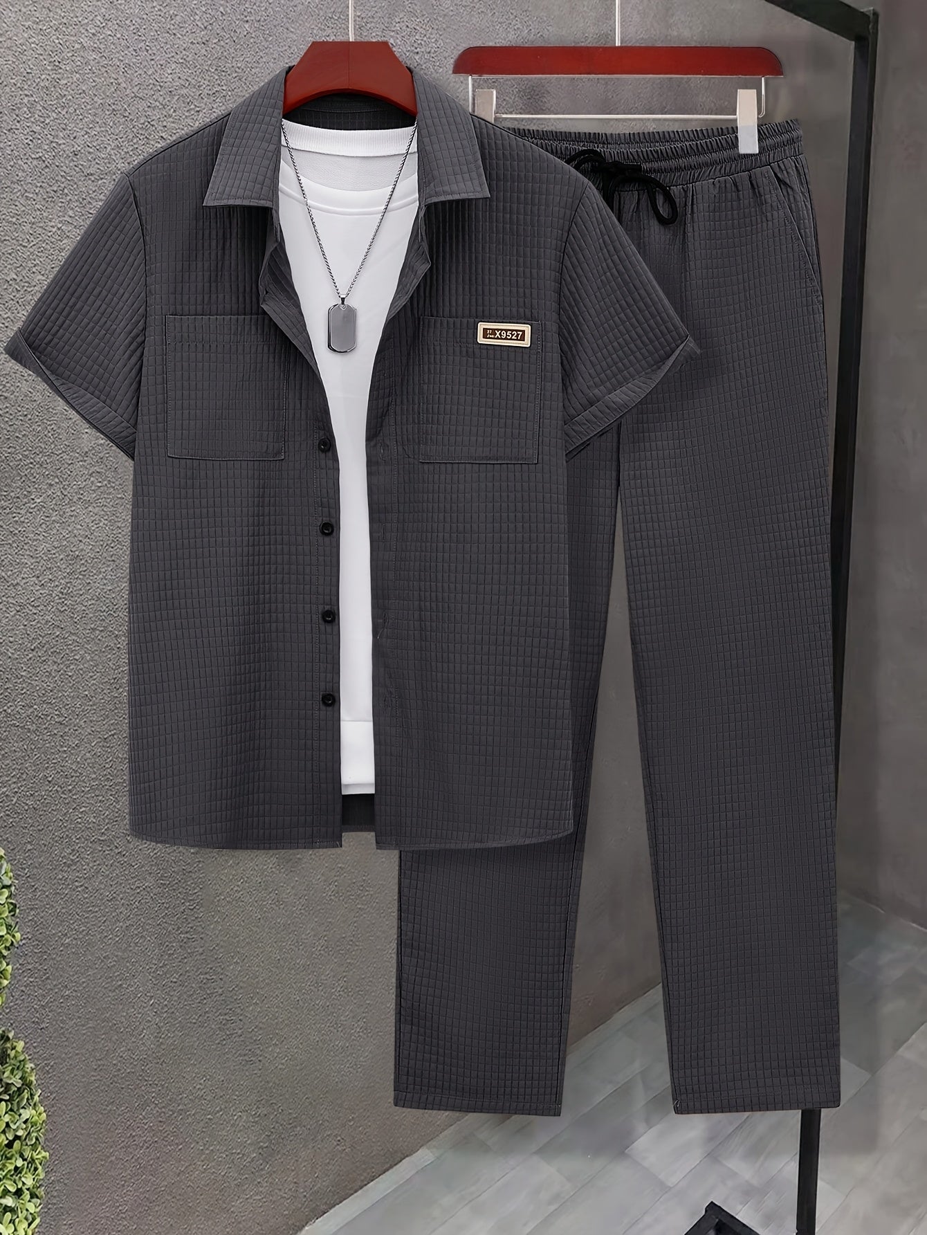 Luca™ – Completo Estivo con Camicia Strutturata e Pantalone Coordinato