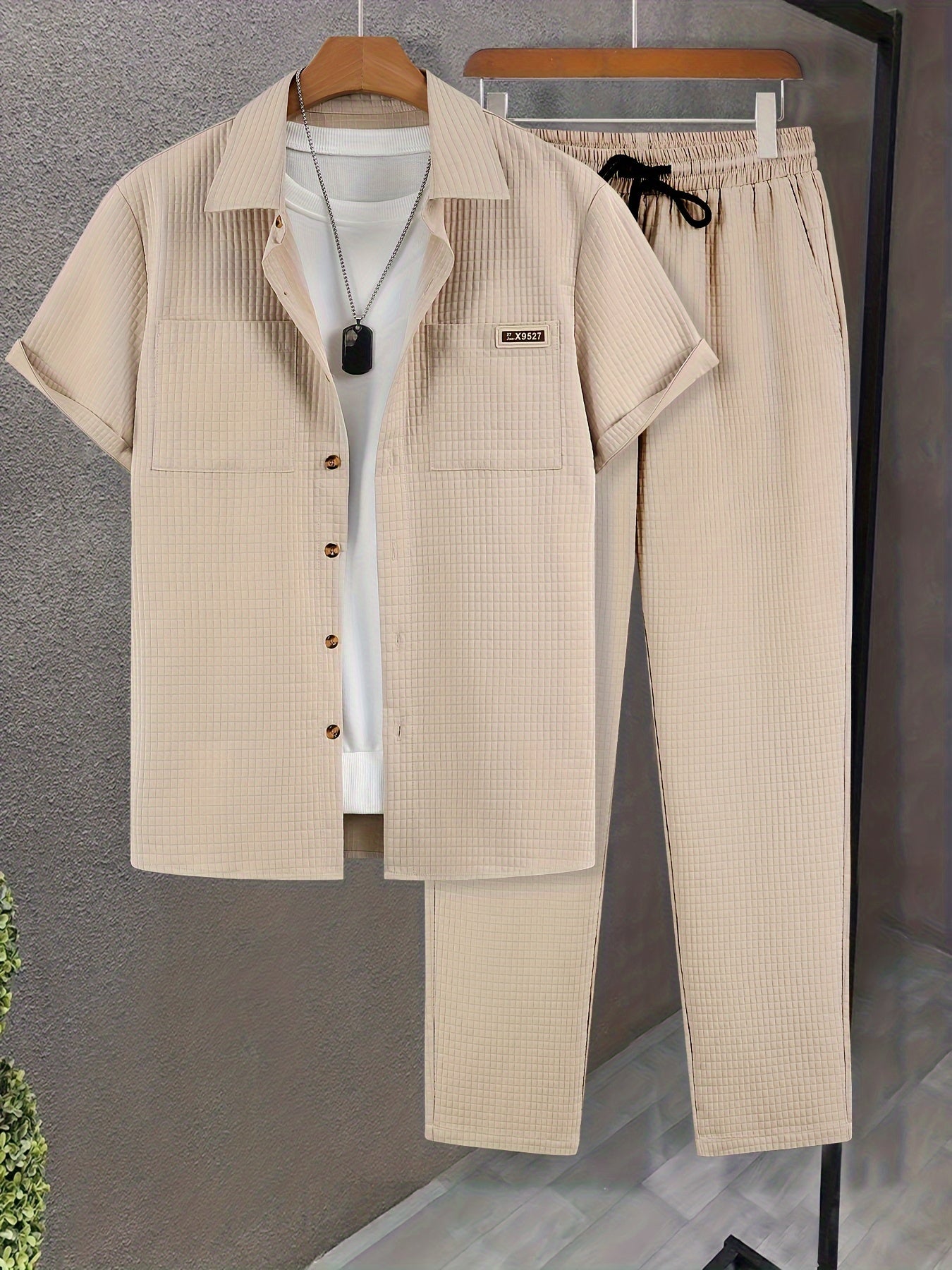 Luca™ – Completo Estivo con Camicia Strutturata e Pantalone Coordinato