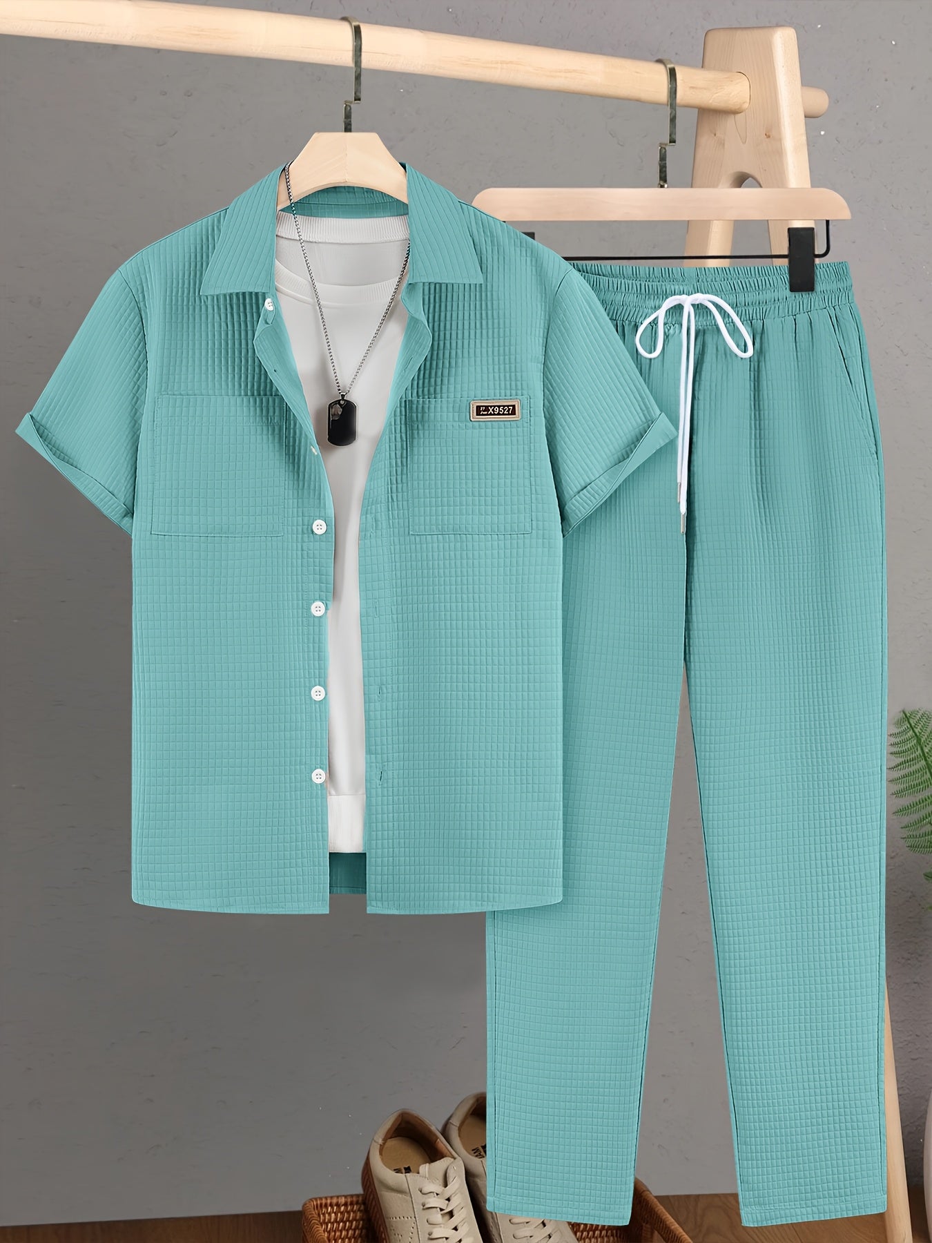 Luca™ – Completo Estivo con Camicia Strutturata e Pantalone Coordinato