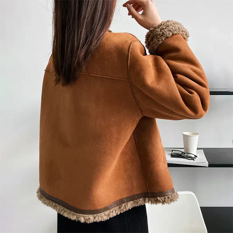 CHARLIE™ | VESTE DE CUIR QUENTE E REFINADA