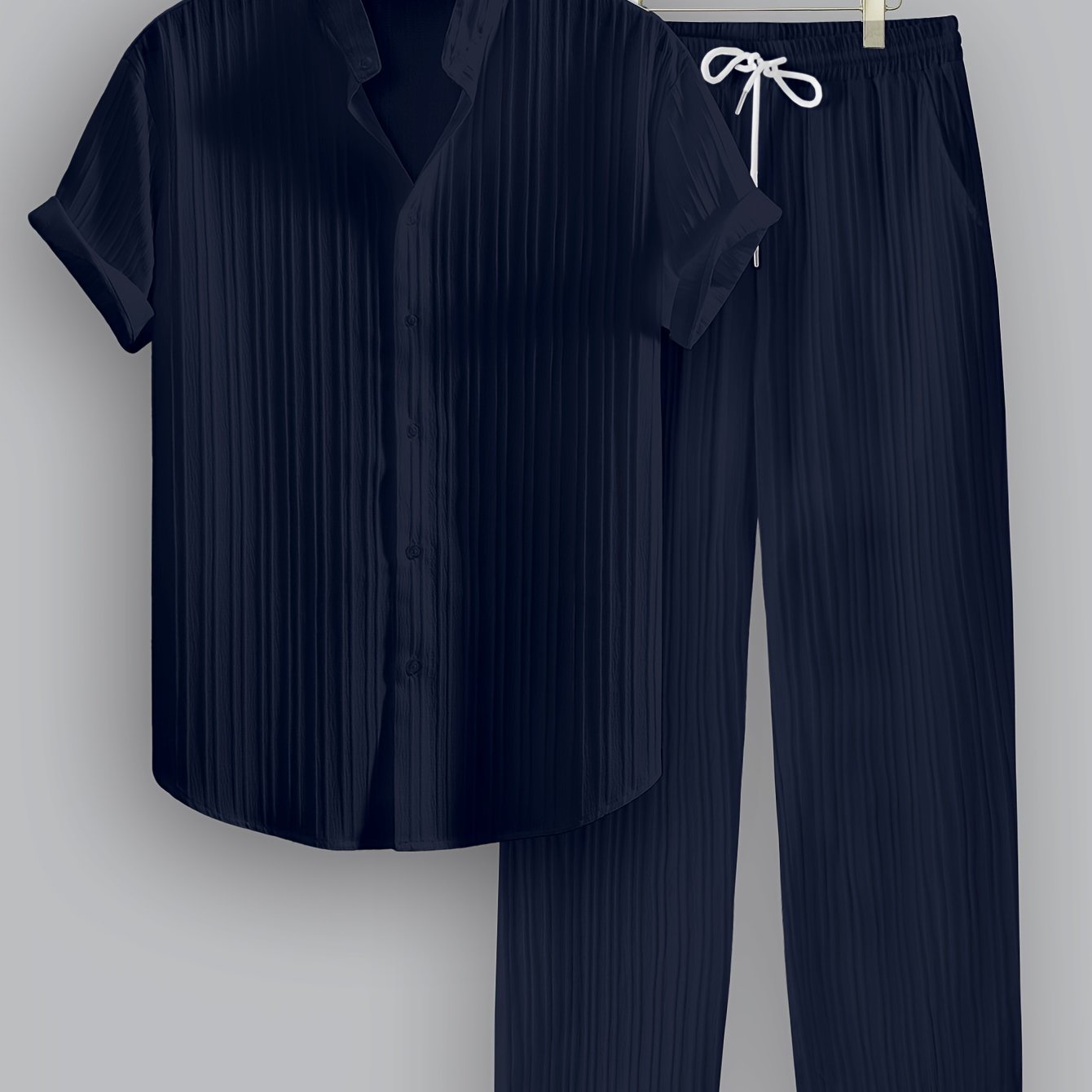Dario™ – Completo Estivo da Uomo a Righe con Camicia e Pantalone
