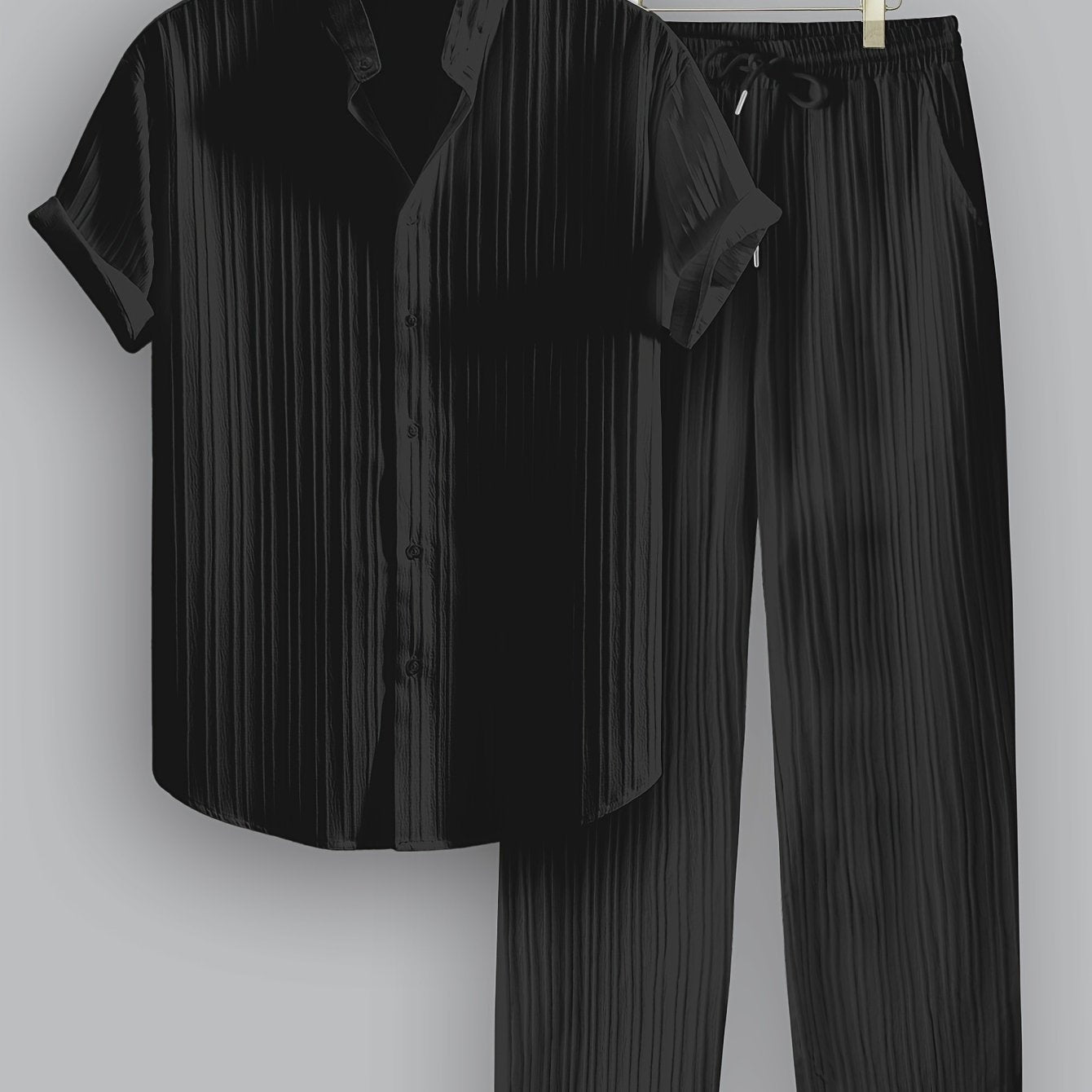 Dario™ – Completo Estivo da Uomo a Righe con Camicia e Pantalone