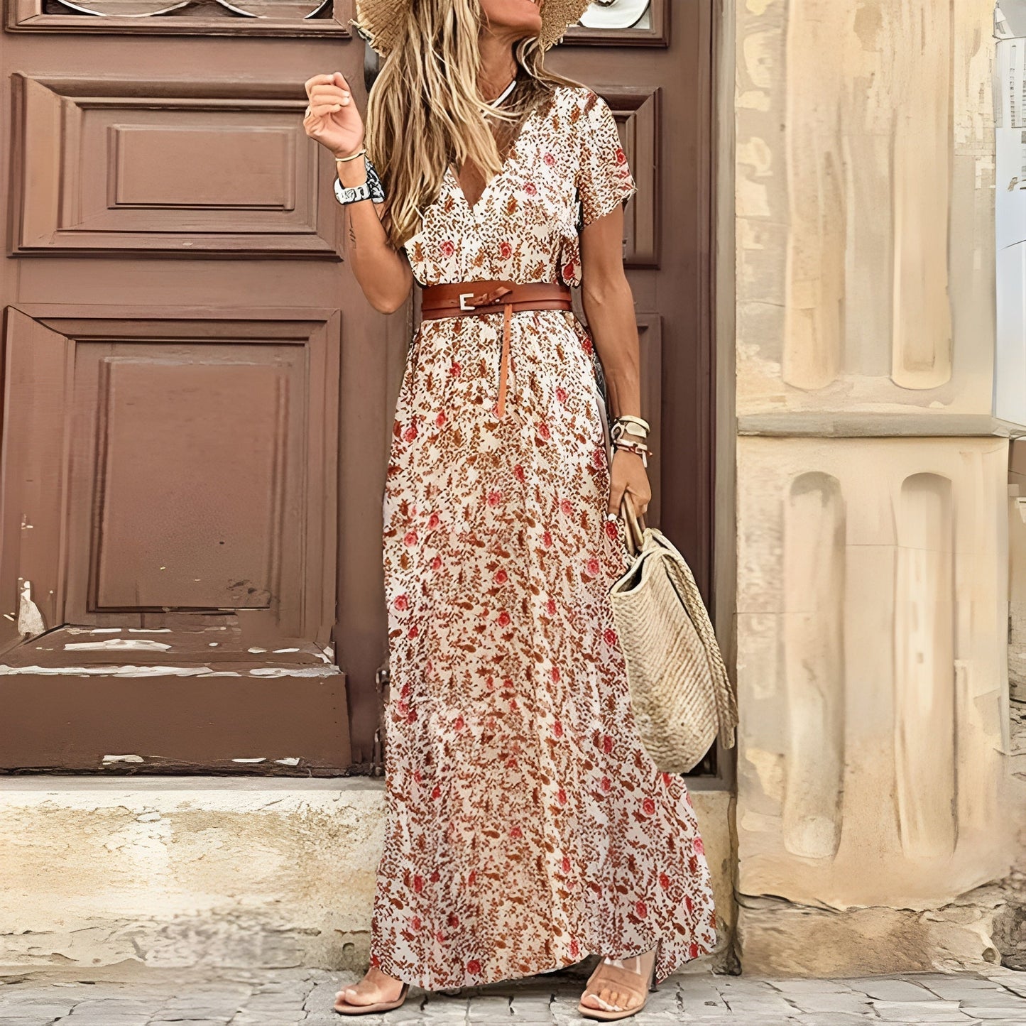 Luna | Elegante Abito Maxi Bohemien
