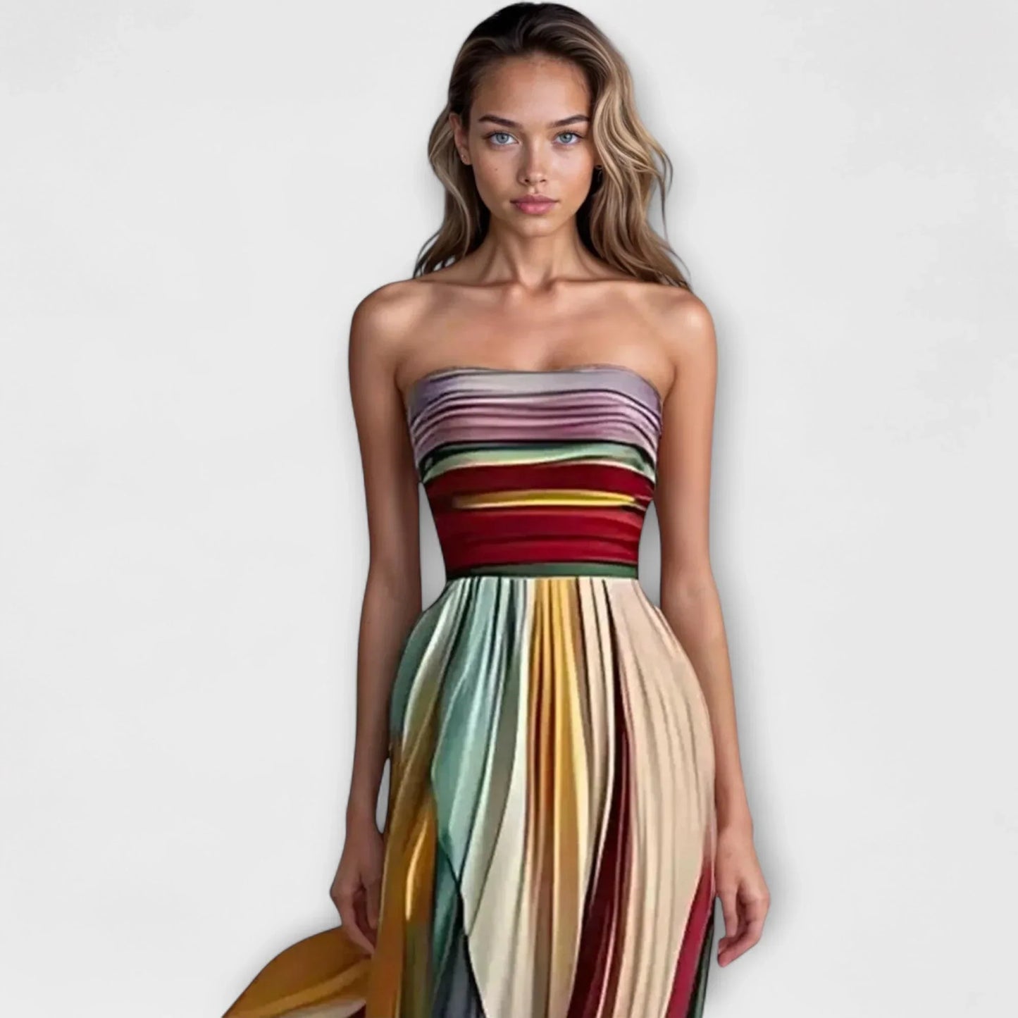 Flora™ | Abito Estivo Senza Maniche Multicolore