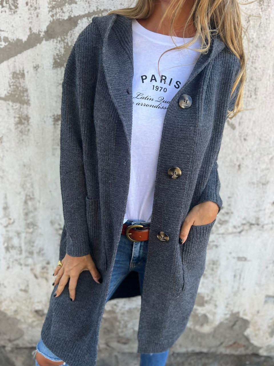 Sandra™ | Casaco de Malha Comprido e Elegante