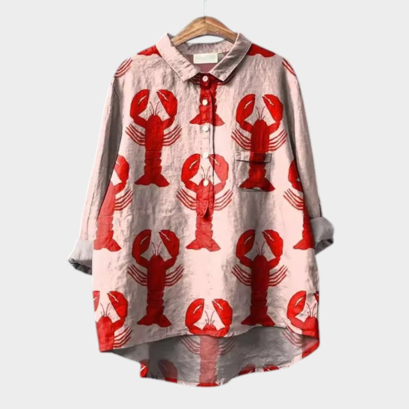 VIOLETTA | Blusa Floreale Oversize con Comfort Assoluto per le Giornate di Sole