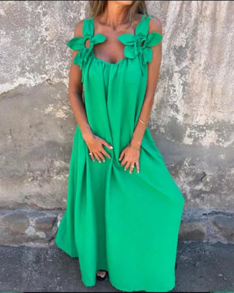 Saskia™ | Maxi Abito con Stampa Floreale