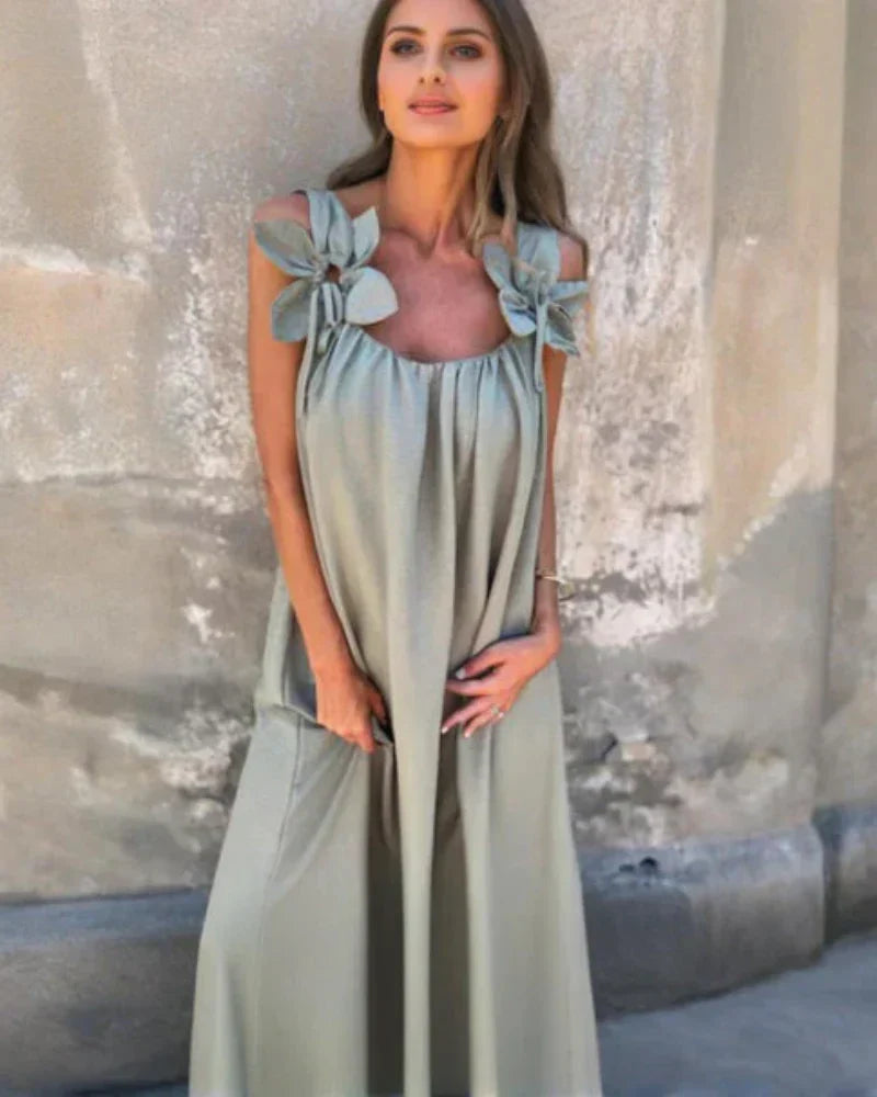 Saskia™ | Maxi Abito con Stampa Floreale
