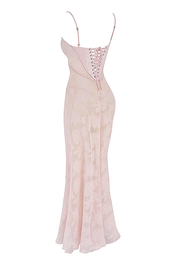 Pauletteâ„¢ | Elegante Abito Lungo con Corsetto