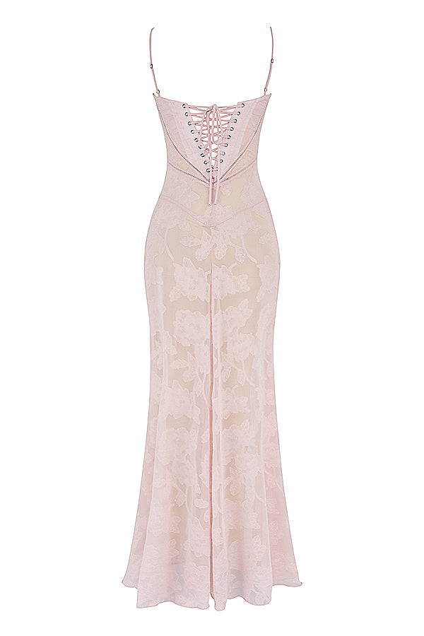 Pauletteâ„¢ | Elegante Abito Lungo con Corsetto