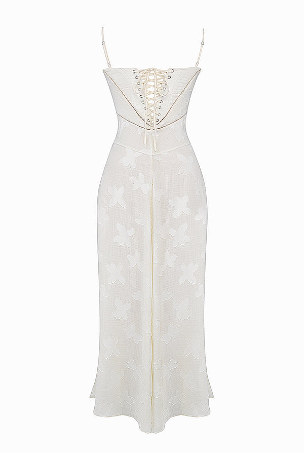 Pauletteâ„¢ | Elegante Abito Lungo con Corsetto