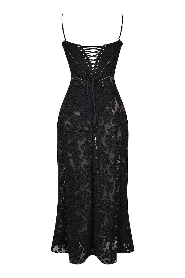 Pauletteâ„¢ | Elegante Abito Lungo con Corsetto
