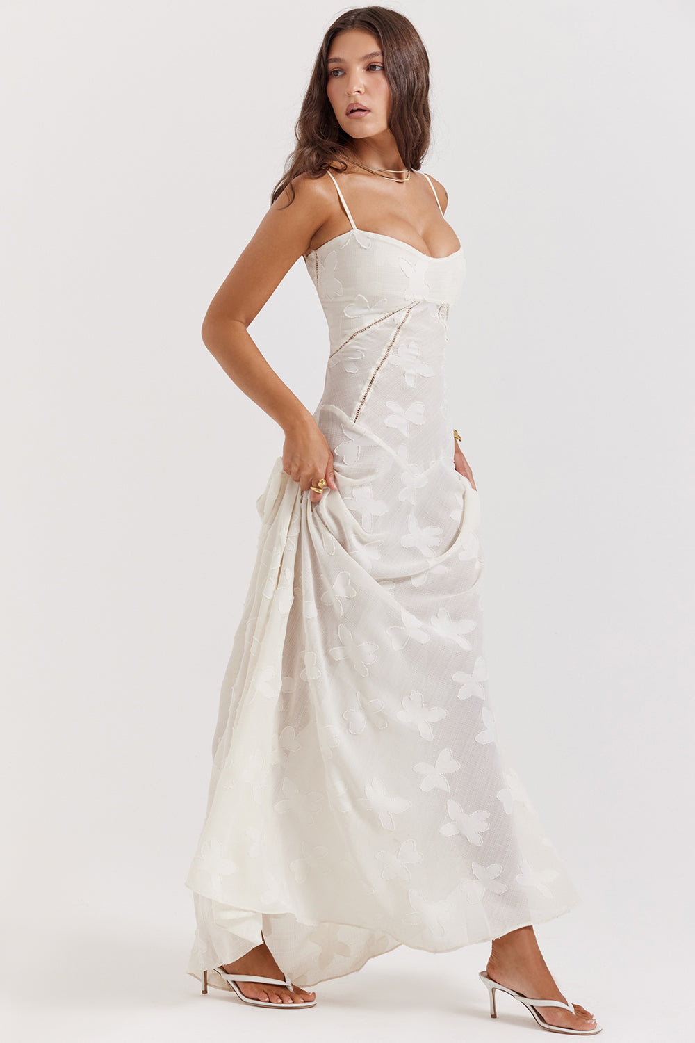Pauletteâ„¢ | Elegante Abito Lungo con Corsetto