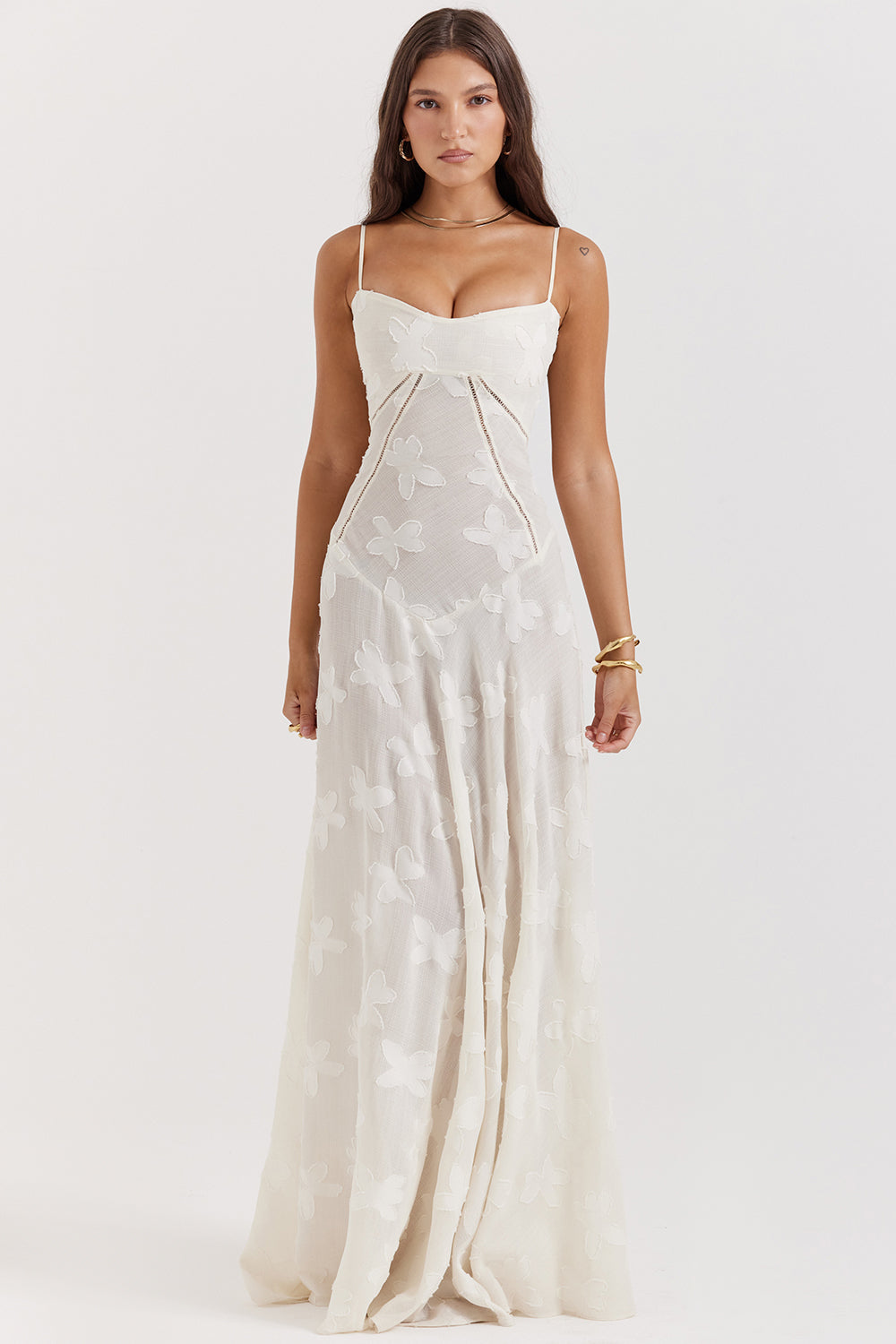 Pauletteâ„¢ | Elegante Abito Lungo con Corsetto